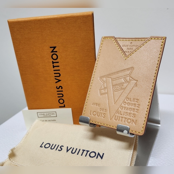 LOUIS VUITTON Voyagez Leather Limited Ed Card Holder COLLECTORS ITEM!!! - Picture 4 of 13